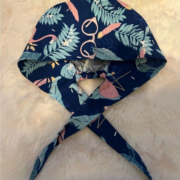 Colorful Patterned Scrub Caps set of 6 - Picture 2 of 6